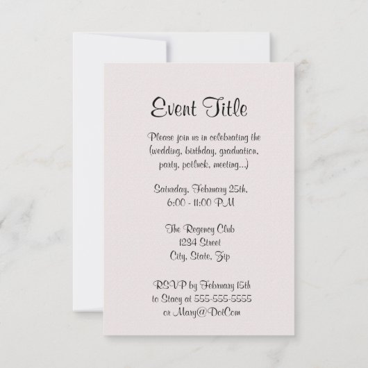 Herzkönigin Einladung (Rückseite)