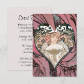 Herzkönigin Einladung (Vorne/Hinten)