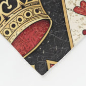 Herzkönigin Fleecedecke (Ecke)