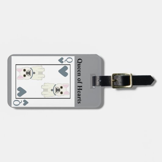 Herzkönigin Gepäckanhänger (Vorderseite horizontal)