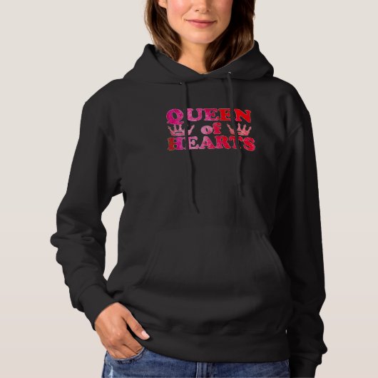 Herzkönigin Hoodie (Vorderseite)