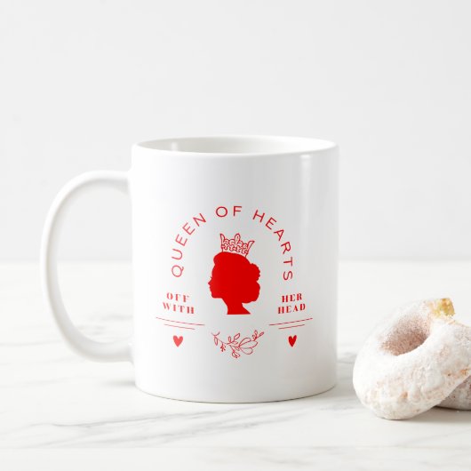 Herzkönigin Kaffeetasse (Mit Donut)
