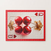 Herzkönigin: Kirsch Royale Puzzle (Horizontal)