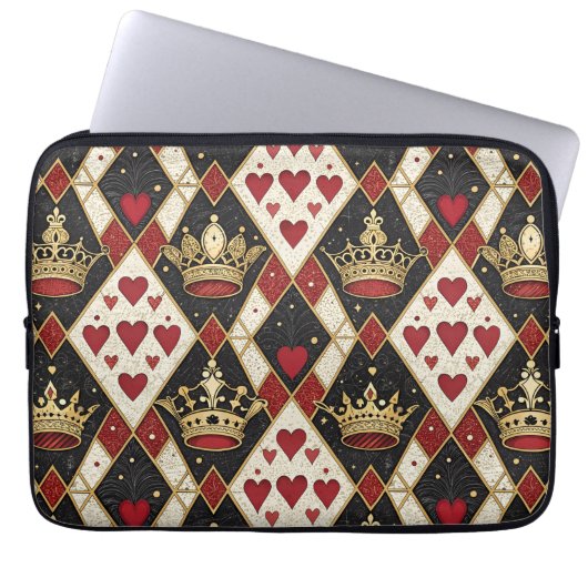 Herzkönigin Laptopschutzhülle (Vorderseite)