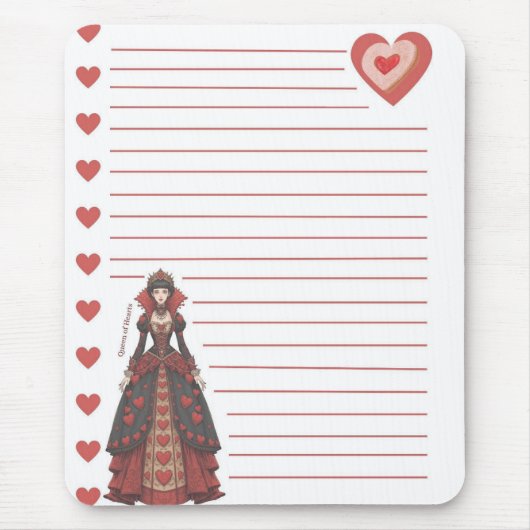 Herzkönigin Mousepad (Vorne)