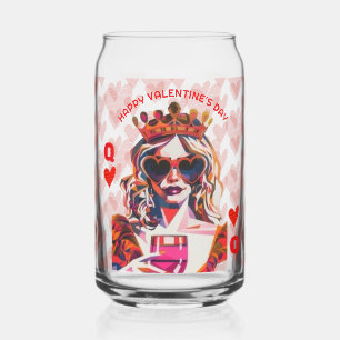 Herzkönigin Pop Art Dosenglas