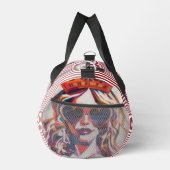 Herzkönigin Pop Art Duffle Bag (Rechts)