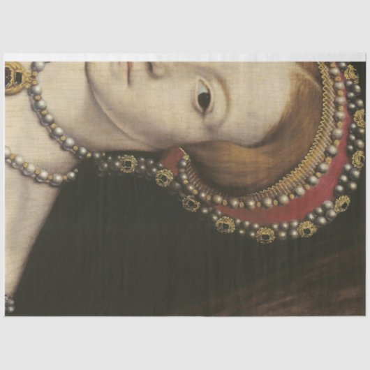 Herzkönigin Seidenpapier (Vorderseite)