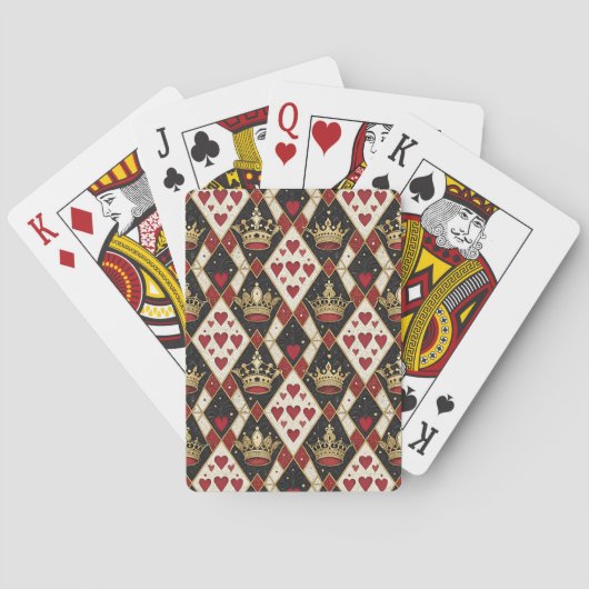 Herzkönigin Spielkarten (Rückseite)