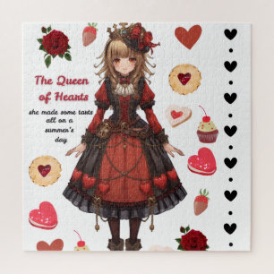 Herzkönigin-Törtchen zum Valentinstag Puzzle