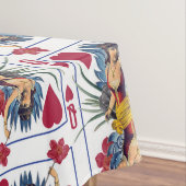Herzkönigin und Blumen Tischdecke (Beispiel)