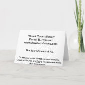 Herzkonstellation Karte (Rückseite)