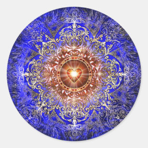 Herzkonstellation Runder Aufkleber