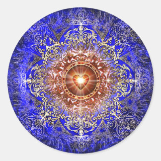 Herzkonstellation Runder Aufkleber