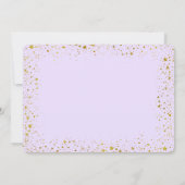 Herzkonstellation und Sternenkarte zum Geburtstag Einladung (Rückseite)