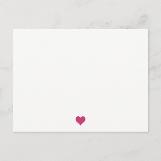 Herzkorrespondenzkarten Postkarte (Vorderseite)