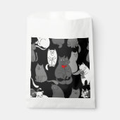 Herzkranke Schwarz-weiß Geschenktütchen (Vorderseite)