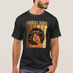 Herzkrankenschwester Afro Afrikanisch Amerikanisch T-Shirt