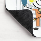 Herzkrankenschwester-einzigartige und entzückende mousepad (Ecke)