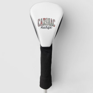 Herzkrankenschwester Florales Varsity-Lettering-De Golf Headcover