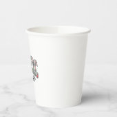 Herzkrankenschwester Florales Varsity-Lettering-De Pappbecher (Links)
