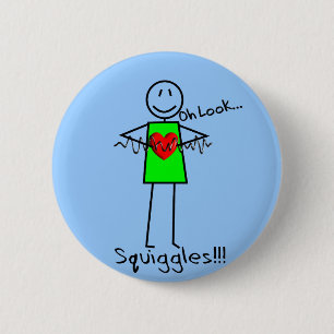 Herzkrankenschwester-Geschenke Stickman-Design V-F Button