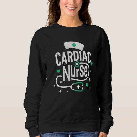 Herzkrankenschwester Krankenpflegeschule oder Herz Sweatshirt (Vorderseite)