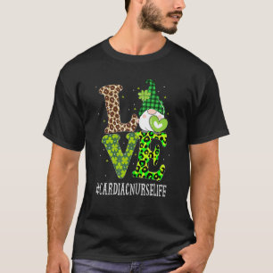 Herzkrankenschwester Liebe St. Patricks Day Gnom L T-Shirt