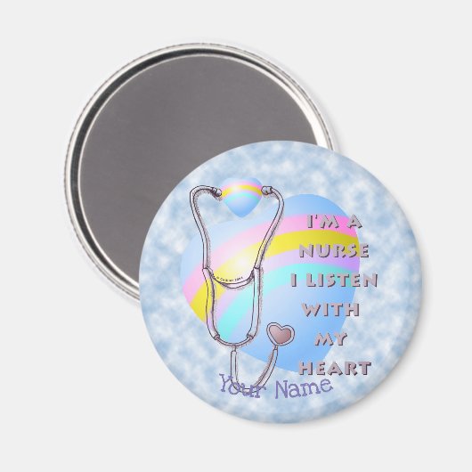 Herzkrankenschwester Magnet (Vorderseite/Rückseite)
