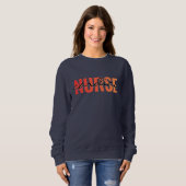 Herzkrankenschwester Moderne Typografie Sweatshirt (Vorne ganz)