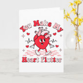 Herzkrankenschwester Valentine Sie bringen mein He Karte (Gelbe Blume)