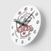 Herzkrankenversorgung Runde Wanduhr (Winkel)