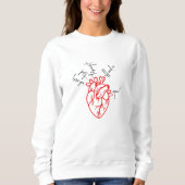 Herzkrankheit Anatomie CVICU Sweatshirt (Vorderseite)