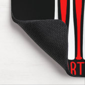 Herzkrankheit-Bewusstsein Baseball Fan Rot Amerika Mousepad (Ecke)