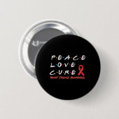 Herzkrankheit-Bewusstsein Frieden Liebe Heilung  Button (Vorne & Hinten)
