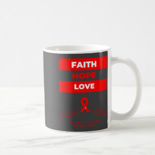 Herzkrankheit-Bewusstsein Glaube Hoffnung Liebe De Kaffeetasse