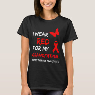 Herzkrankheit-Bewusstsein Ich trage Rot für meinen T-Shirt