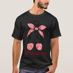 Herzkrankheit-Bewusstsein Ich trage Rot für Warrio T-Shirt