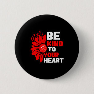 Herzkrankheit-Bewusstsein-Sei-freundlich-Herzgesun Button