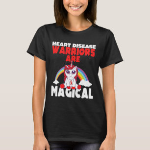 Herzkrankheit-Bewusstsein Süßes magisches Einhorn T-Shirt
