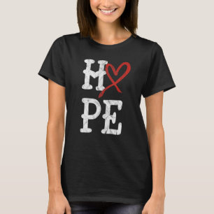 Herzkrankheit-Bewusstseinsmonat Hoffnung Vintage H T-Shirt