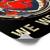 Herzkrankheit-Bewusstseinsshirt Go Red Poster (Ecke)