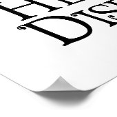 Herzkrankheit Schmetterling Poster (Ecke)