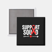 Herzkrankheit Warrior Support Squad Herzkrankheit Magnet (Vorderseite/Rückseite)