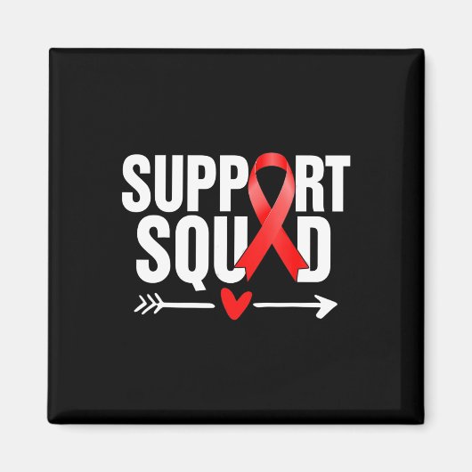Herzkrankheit Warrior Support Squad Herzkrankheit Magnet (Vorne)