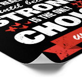 Herzkrankheiten Aufklärungsmonat stark Herzgesundh Poster (Ecke)