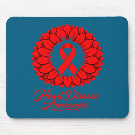 Herzkrankheiten Bewusstsein  Mousepad (Vorne)