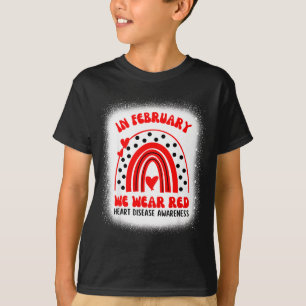 Herzkrankheiten Bewusstsein Unterstützen Im Februa T-Shirt