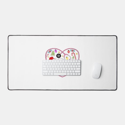 Herzkrankheiten, Halloween-T - Shirt Schreibtischunterlage (Tastatur & Maus)