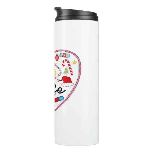 Herzkrankheiten, Halloween-T - Shirt Thermosbecher (Nach rechts gedreht)